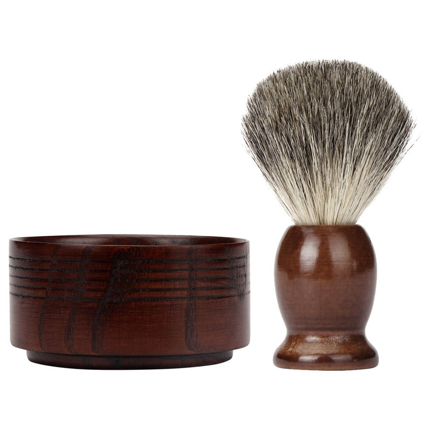 Wooden Beard Shaving Brush