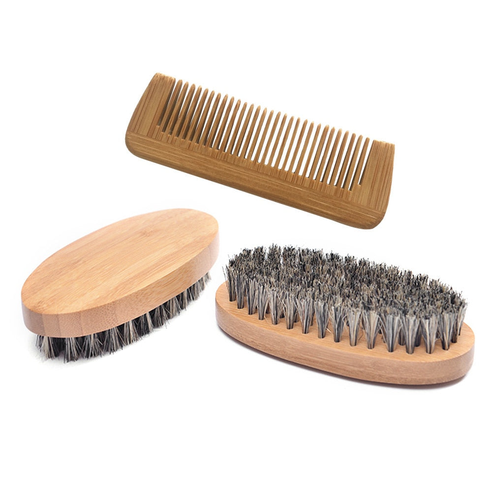 Men's Beard Brush &amp; Comb